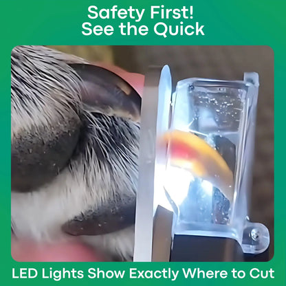Safetrim | LED Pet Nail Clipper for Dogs & Cats, Safe Claw Grooming Tool